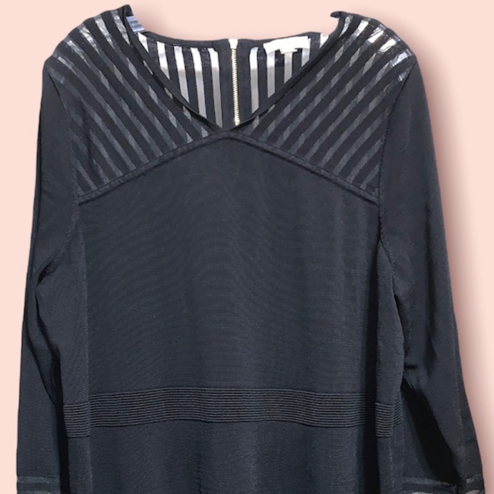 Calvin Klein Illusion Stripe Midi Dress (size 3x)